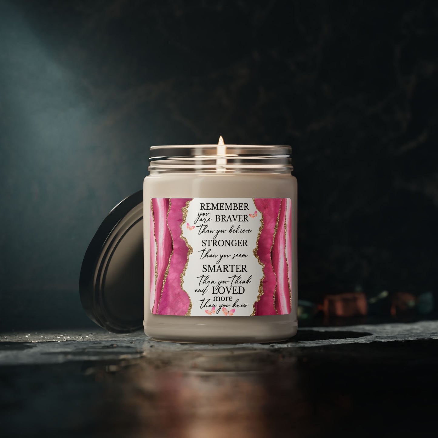 You are Braver Scented Soy Candle, 9oz - Kim’s Signature Beauty & Accessories    