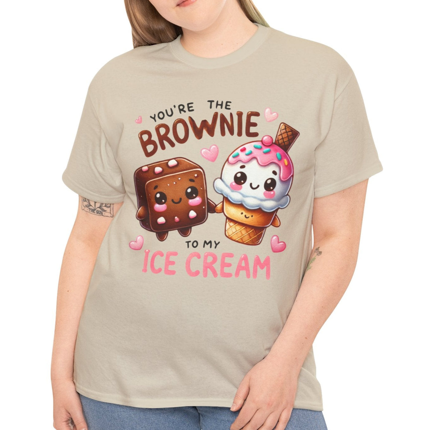 You're the Brownie to My Ice Cream Tee - Kim’s Signature Beauty & Accessories    
