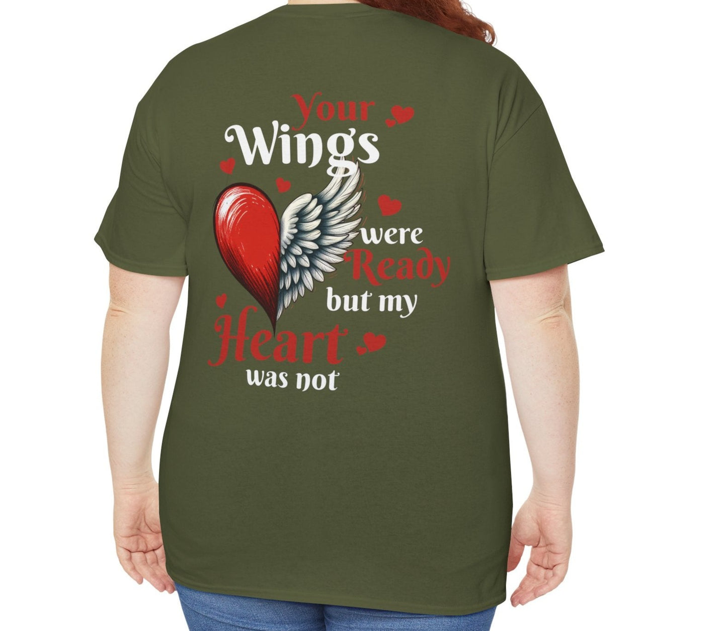 Your Wings Were Ready | Front & Back Printed Tee - Kim’s Signature Beauty & Accessories    