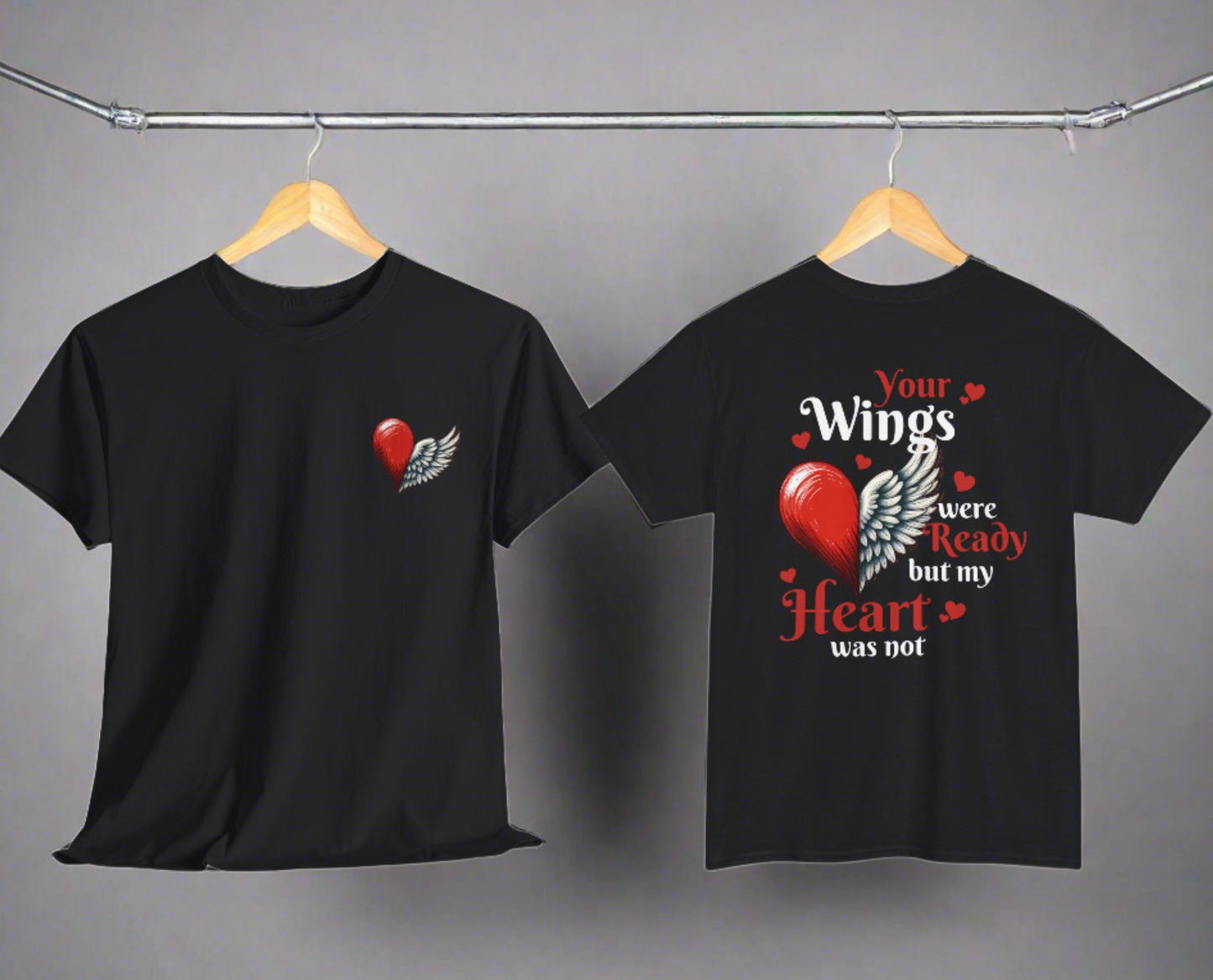 Your Wings Were Ready | Front & Back Printed Tee - Kim’s Signature Beauty & Accessories    