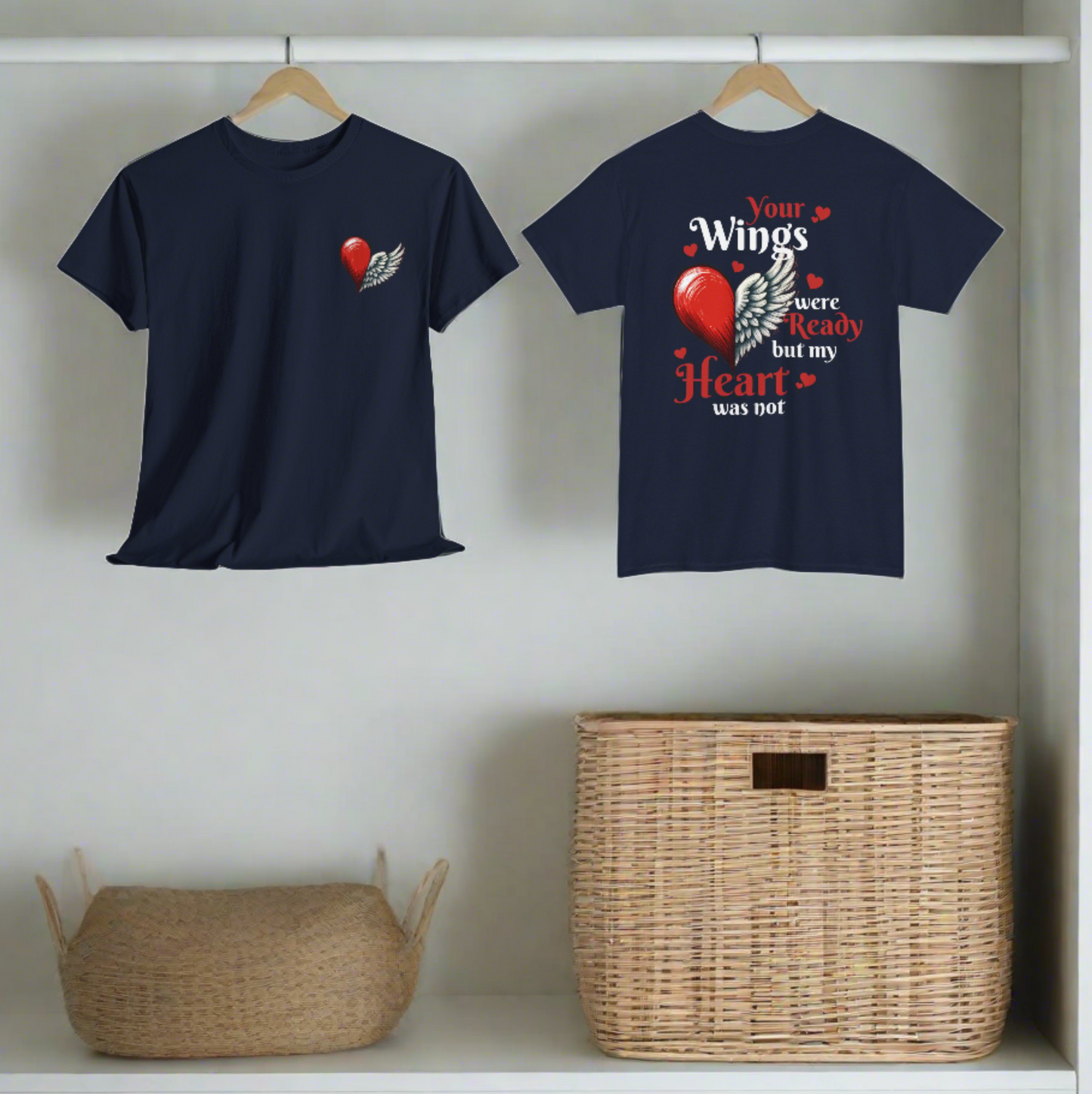 Your Wings Were Ready | Front & Back Printed Tee - Kim’s Signature Beauty & Accessories    