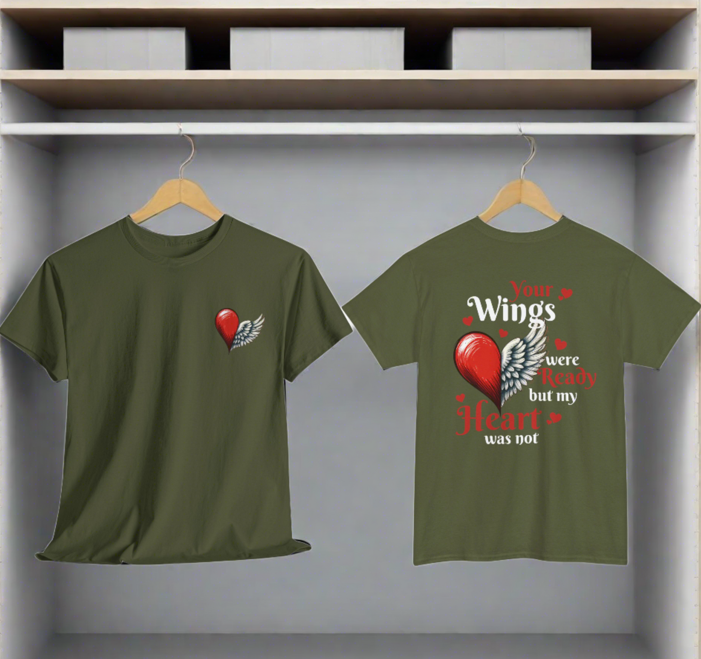 Your Wings Were Ready | Front & Back Printed Tee - Kim’s Signature Beauty & Accessories    