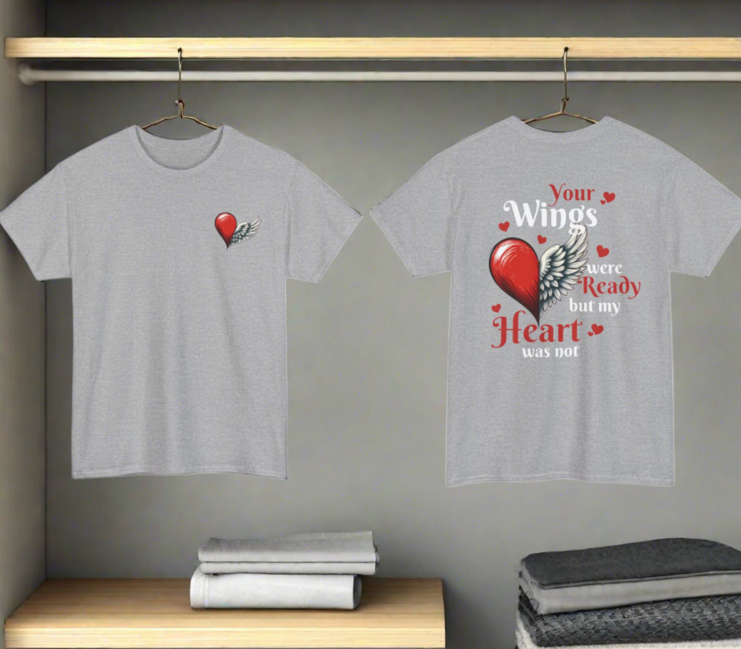 Your Wings Were Ready | Front & Back Printed Tee - Kim’s Signature Beauty & Accessories    