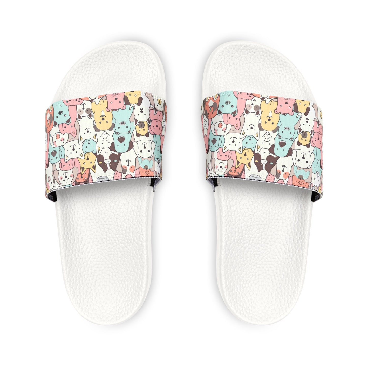 Youth Cute Dog Print Removable-Strap Sandals - Kim’s Signature Beauty & Accessories    