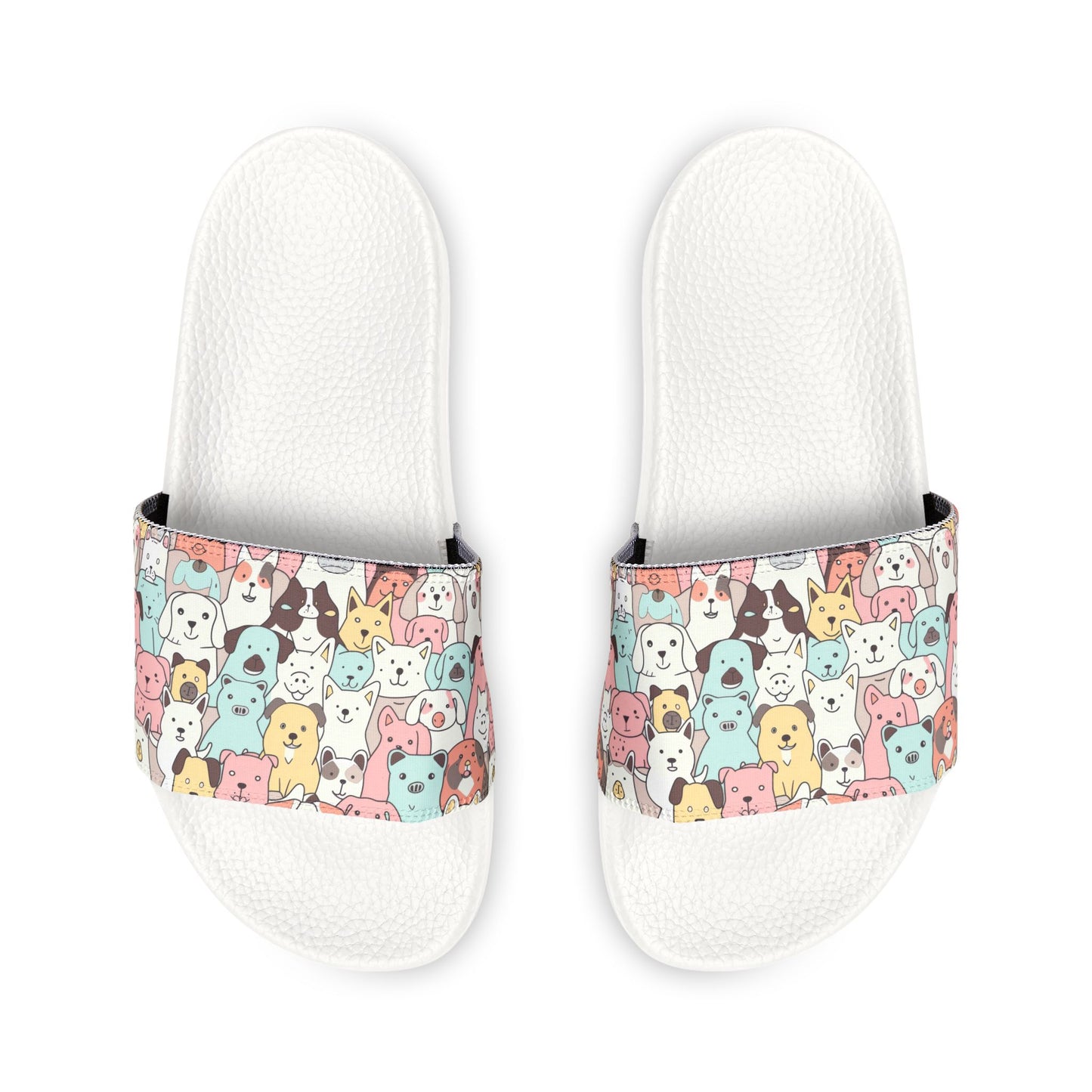 Youth Cute Dog Print Removable-Strap Sandals - Kim’s Signature Beauty & Accessories    
