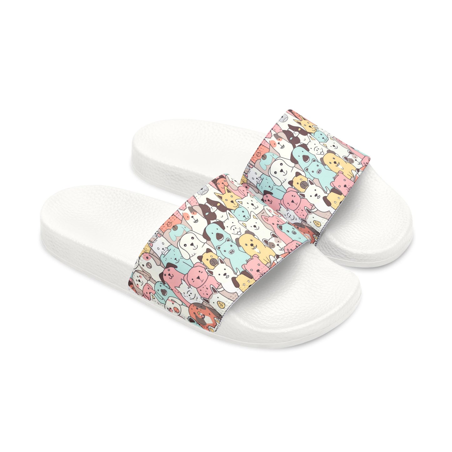 Youth Cute Dog Print Removable-Strap Sandals - Kim’s Signature Beauty & Accessories    