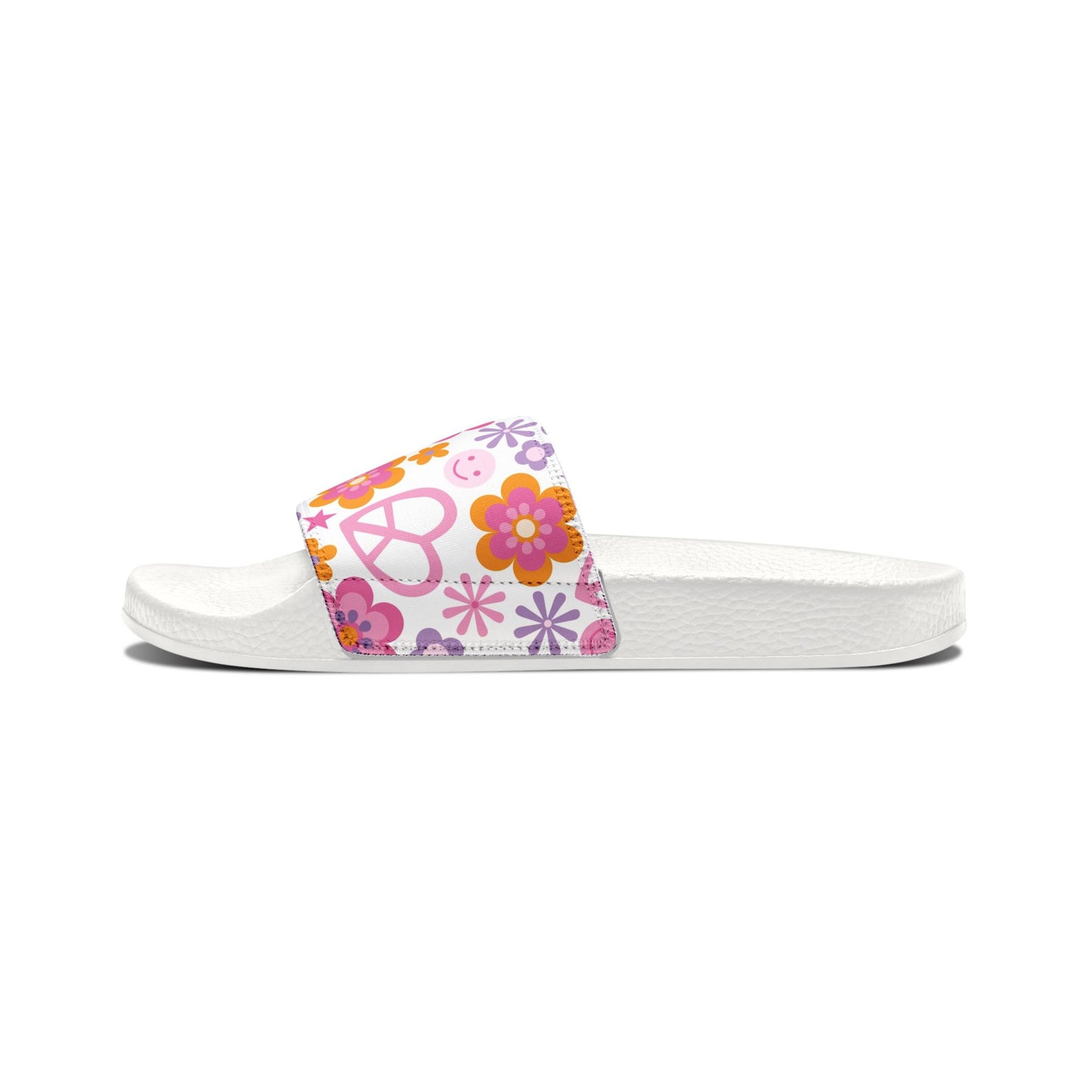 Youth Floral Peace Sandals - Removable-Strap Summer Footwear - Kim’s Signature Beauty & Accessories    