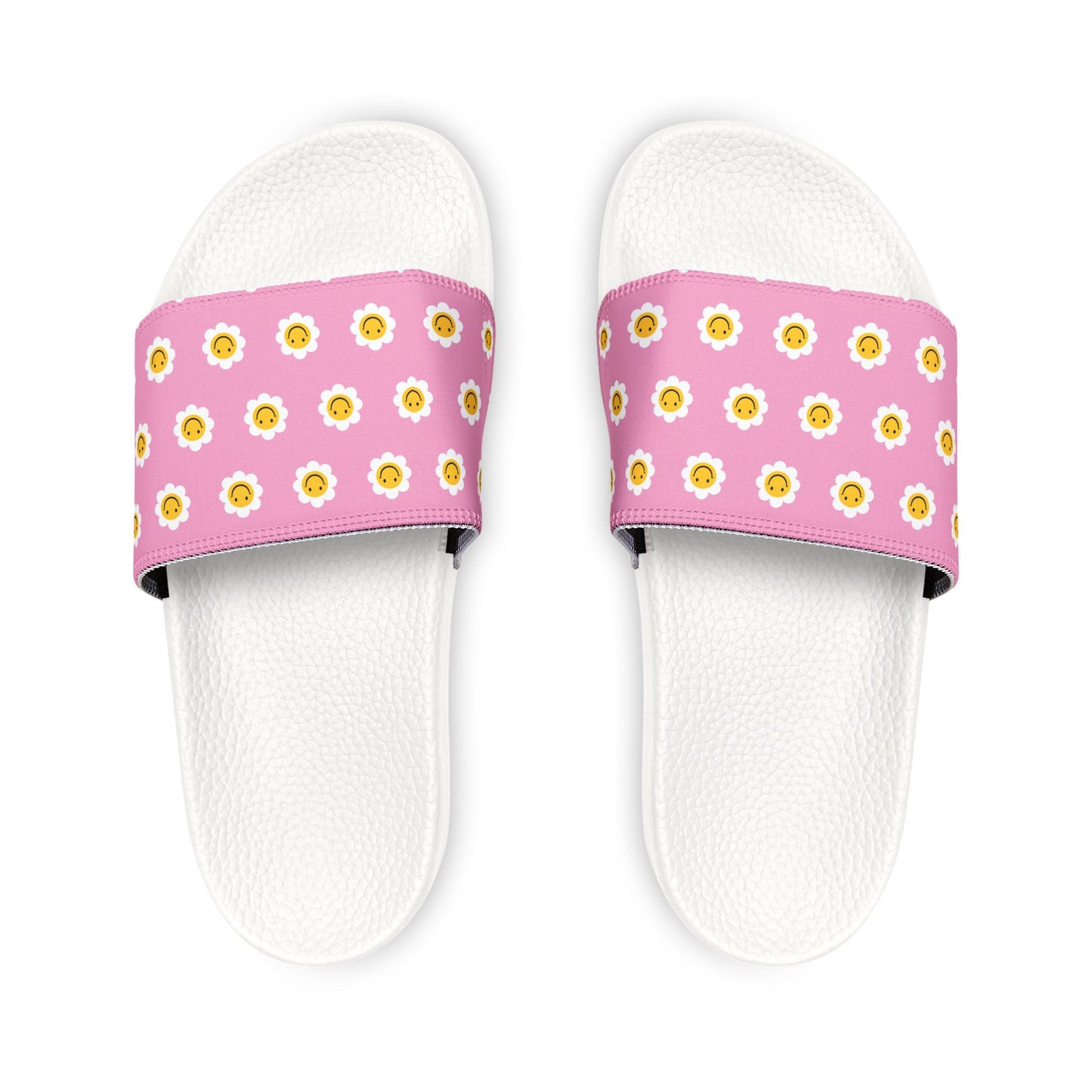 Youth Floral Print Slide Sandals - Summer Comfortable Footwear - Kim’s Signature Beauty & Accessories    