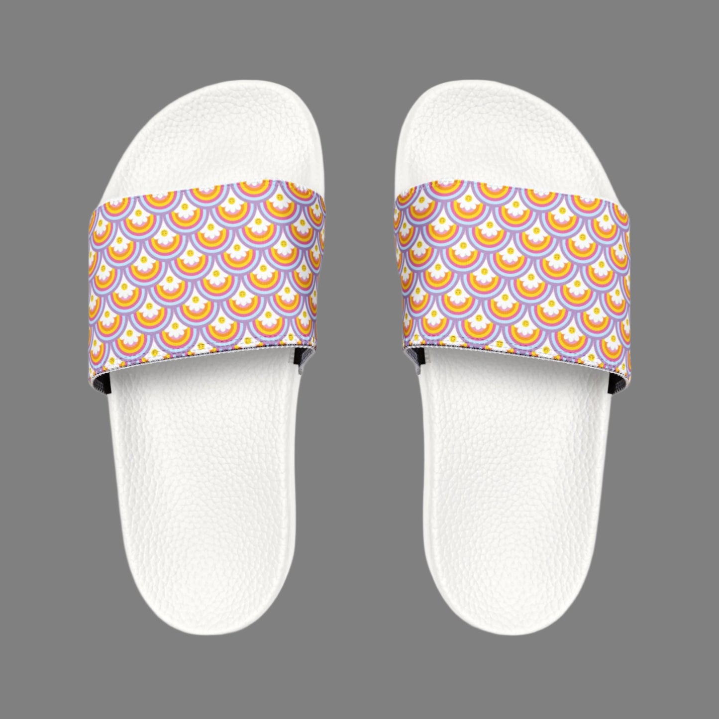 Youth Removable-Strap Sandals - Rainbow Smile Design - Kim’s Signature Beauty & Accessories    