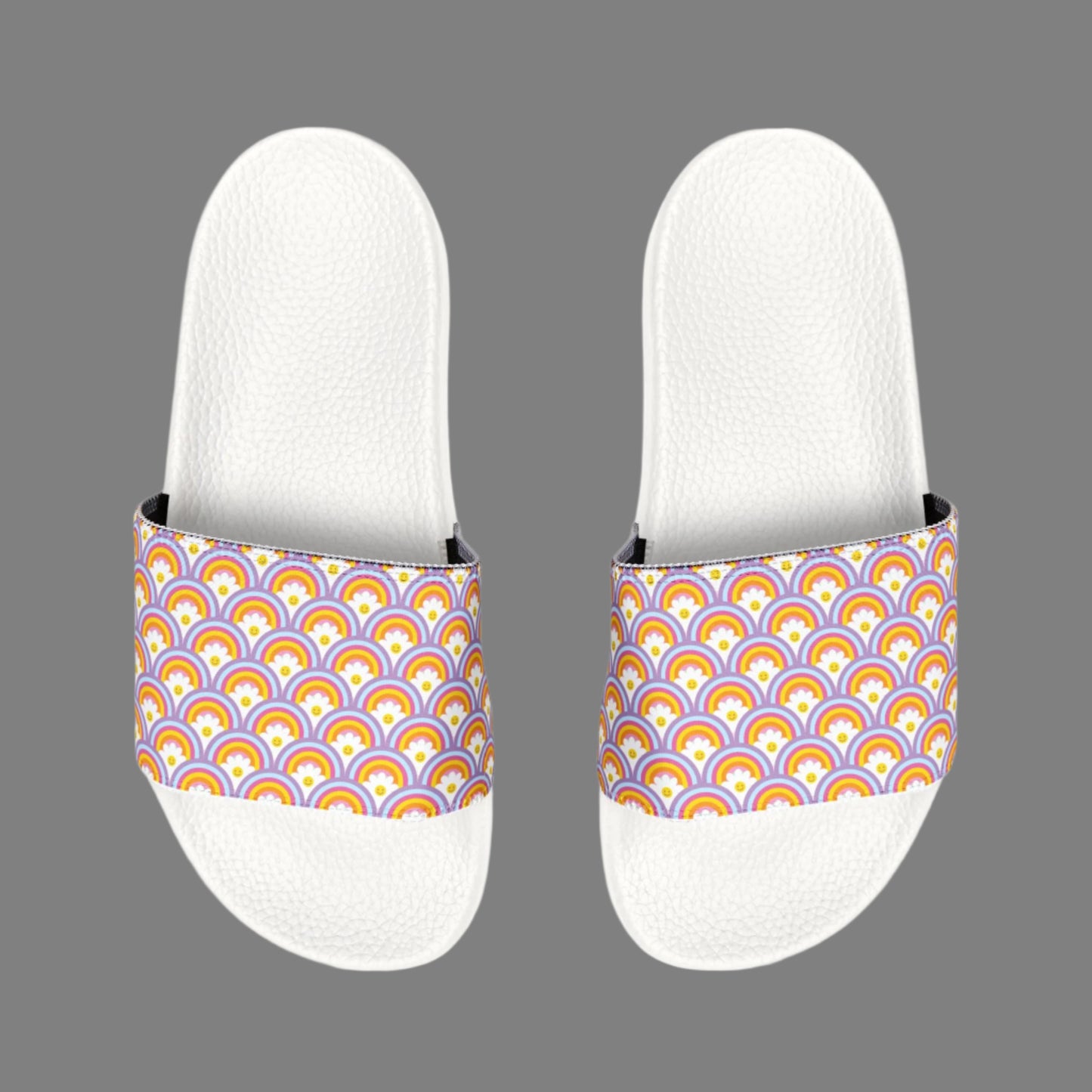 Youth Removable-Strap Sandals - Rainbow Smile Design - Kim’s Signature Beauty & Accessories    