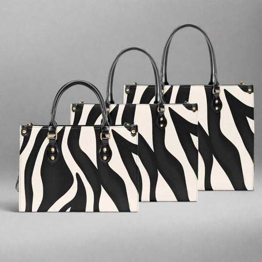 Zebra Print PU Leather Handbag - Kim’s Signature Beauty & Accessories    