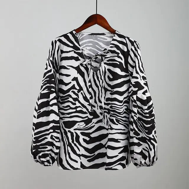 Zebra Women Blouse - Kim’s Signature Beauty & Accessories    