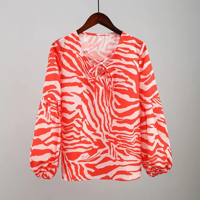 Zebra Women Blouse - Kim’s Signature Beauty & Accessories    