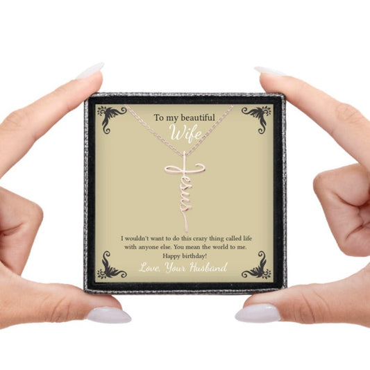 The Way - Jesus Cross Necklace - Kim’s Signature Beauty & Accessories    (Store description)