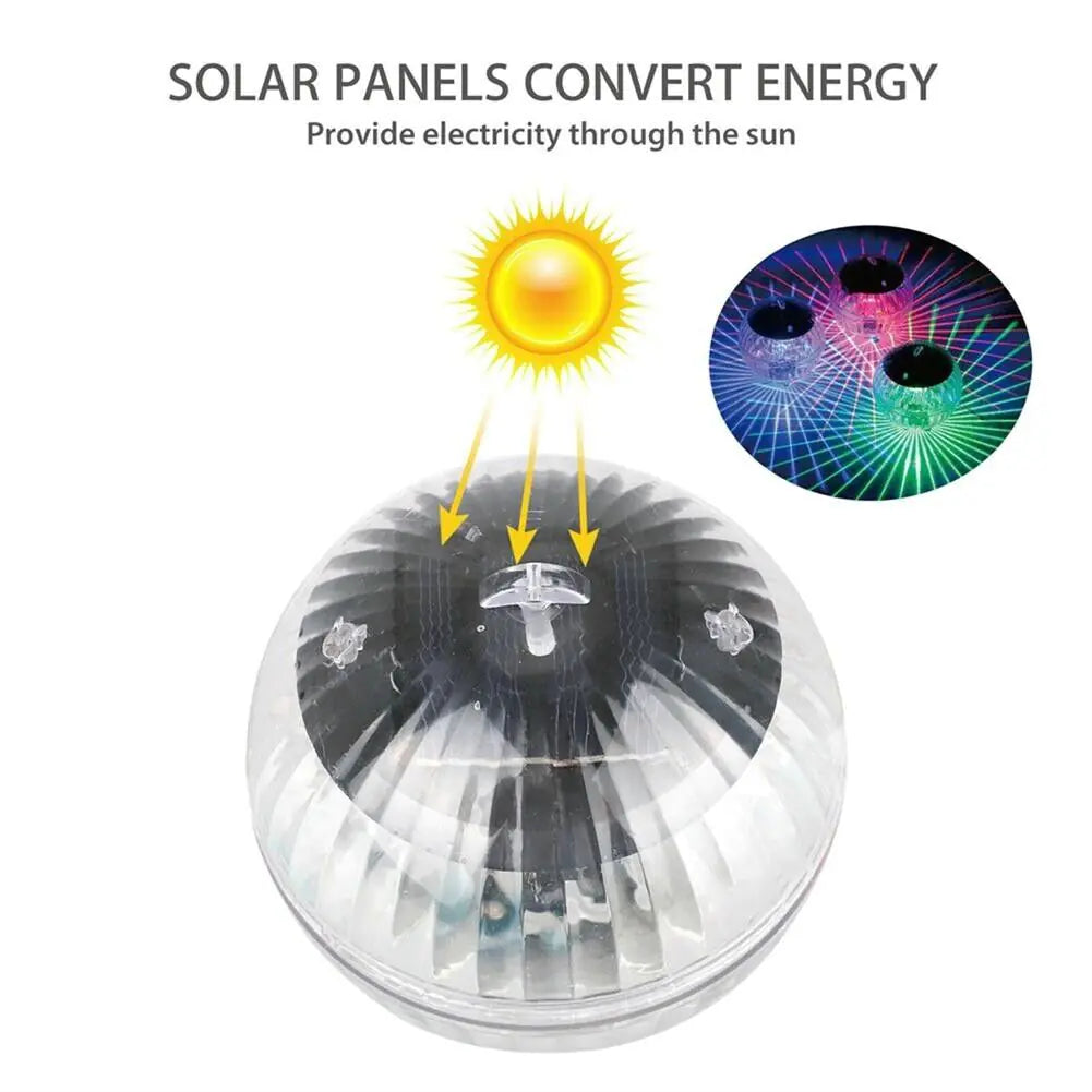 Pond & Pool Floating Solar LED Light Outdoor Lamp - Kim’s Signature Beauty & Accessories    (Store description)