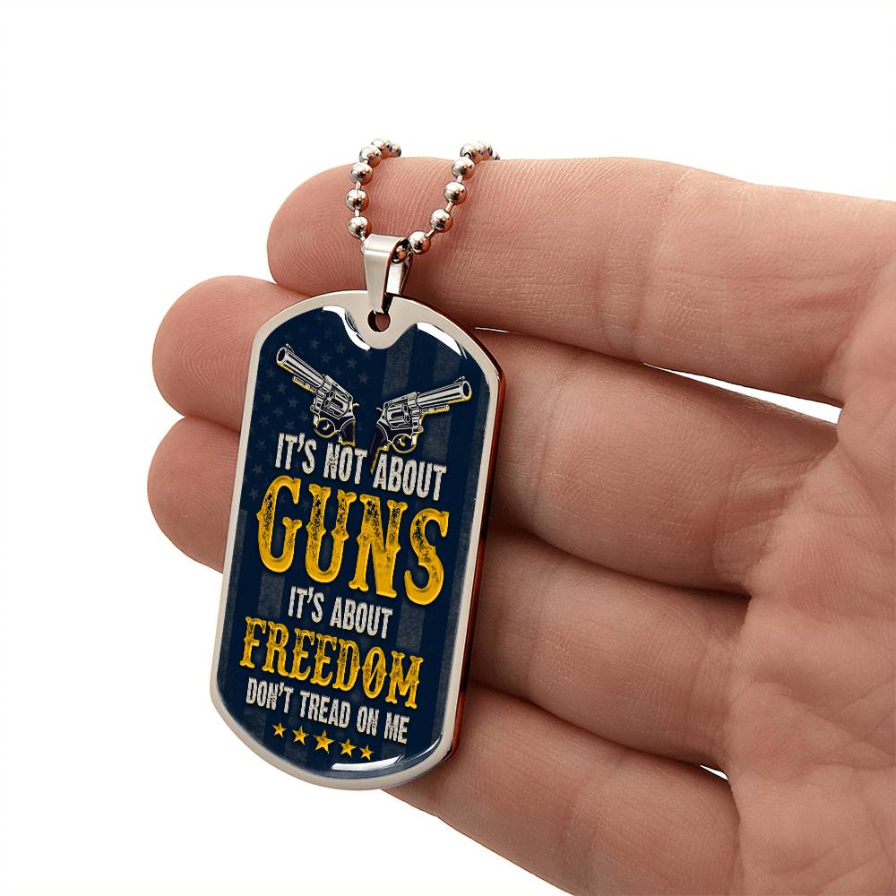It's About Freedom Dog Tag - Kim’s Signature Beauty & Accessories    (Store description)