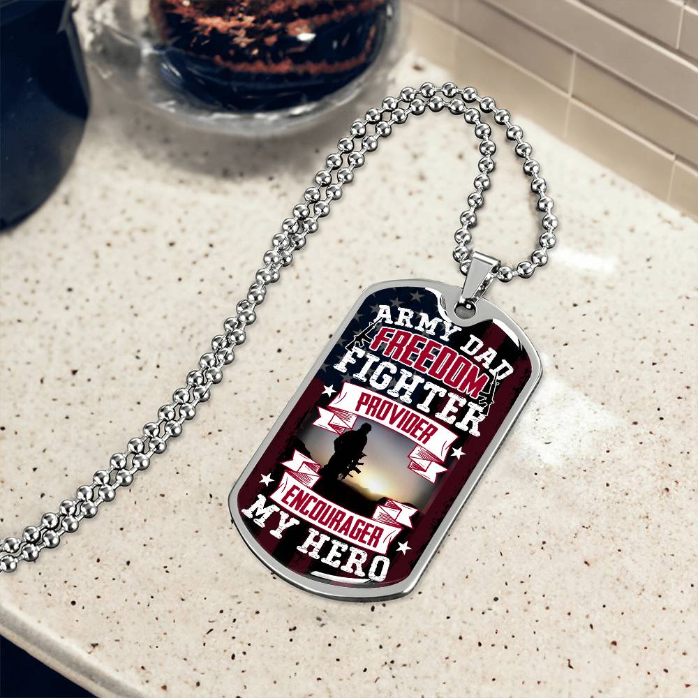 Freedom Fighter | Dog Tag - Kim’s Signature Beauty & Accessories    (Store description)