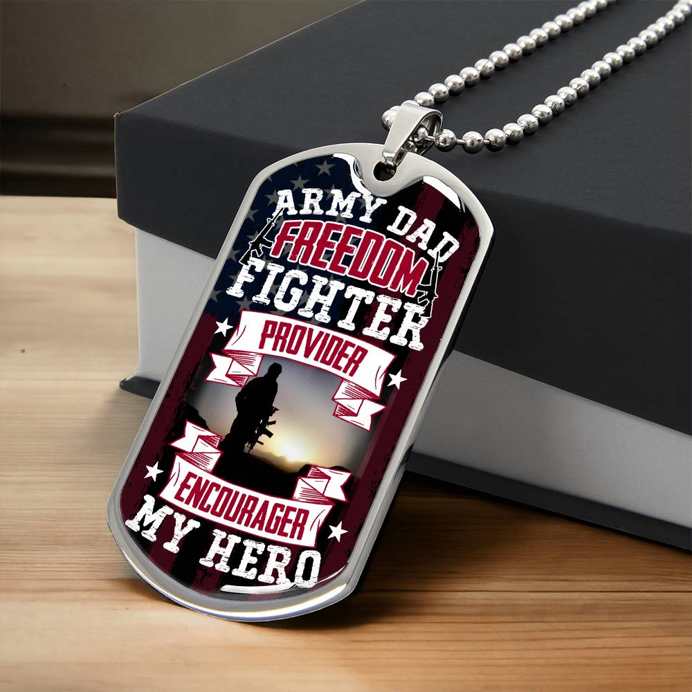 Freedom Fighter | Dog Tag - Kim’s Signature Beauty & Accessories    (Store description)