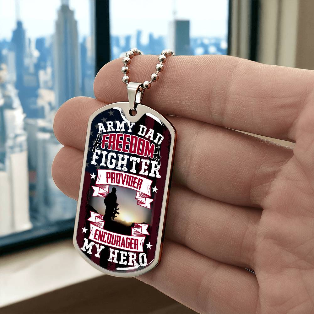 Freedom Fighter | Dog Tag - Kim’s Signature Beauty & Accessories    (Store description)
