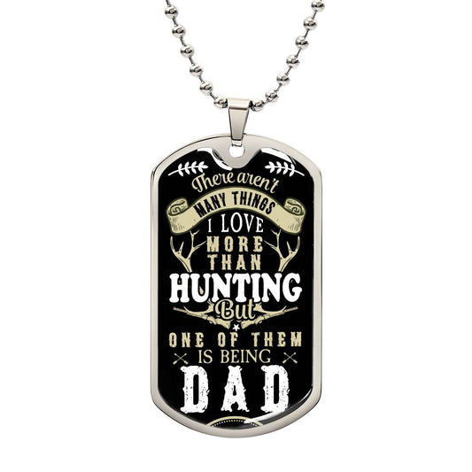 Hunting Dad Dog Tag Necklace - Kim’s Signature Beauty & Accessories    