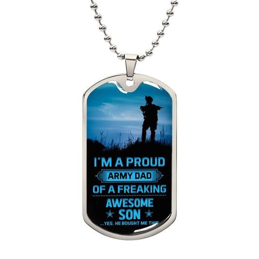 Proud Army Dad | Dog Tag - Kim’s Signature Beauty & Accessories    