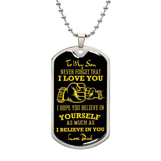 Father-Son Fist | Dog Tag - Kim’s Signature Beauty & Accessories    