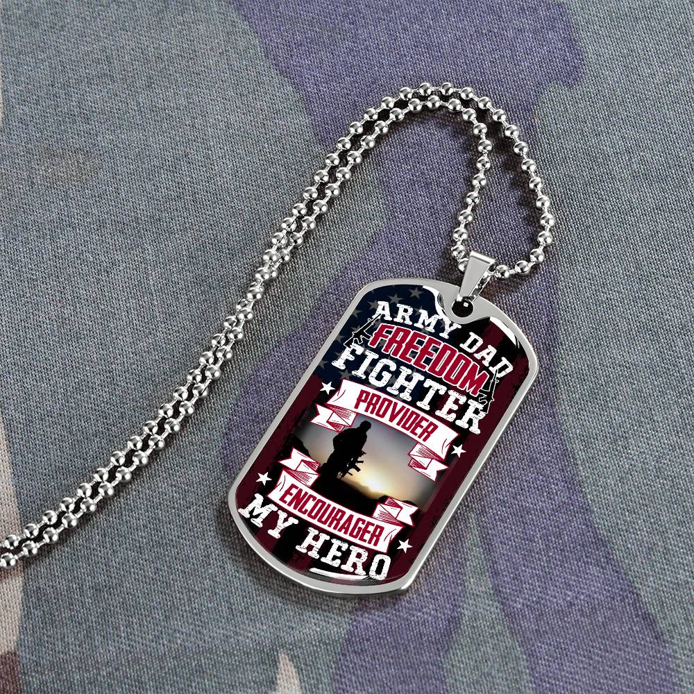 Freedom Fighter | Dog Tag - Kim’s Signature Beauty & Accessories    (Store description)