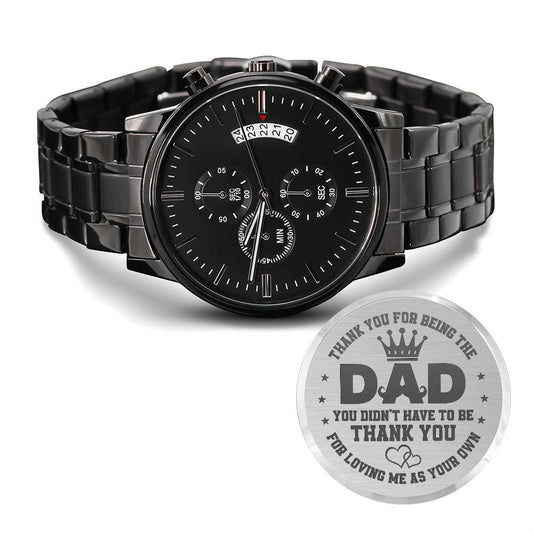 Bonus Dad, Thank You Engraved Watch - Kim’s Signature Beauty & Accessories    (Store description)