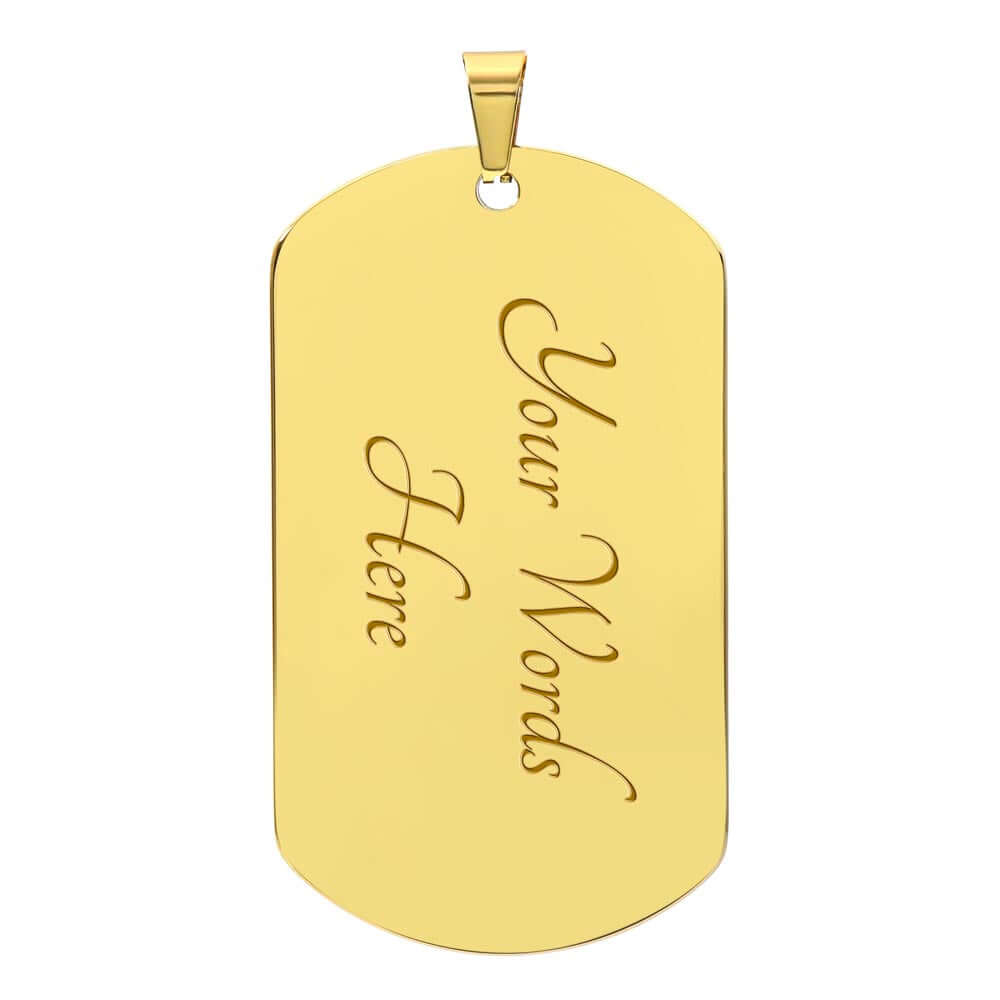 A Teacher | Dad is an honor | Dog Tag - Kim’s Signature Beauty & Accessories    