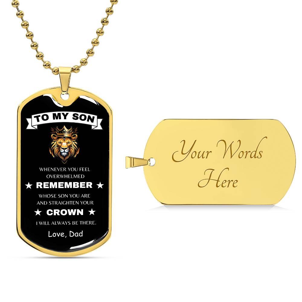 To My Son, When you feel overwhelmed - Kim’s Signature Beauty & Accessories    (Store description)