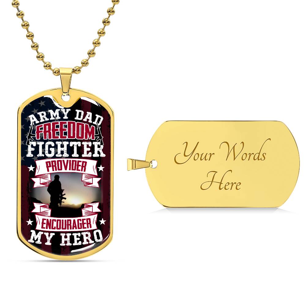 Freedom Fighter | Dog Tag - Kim’s Signature Beauty & Accessories    (Store description)
