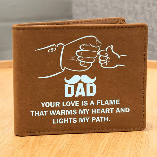 Dad, Your Love is a Flame Wallet - Kim’s Signature Beauty & Accessories    