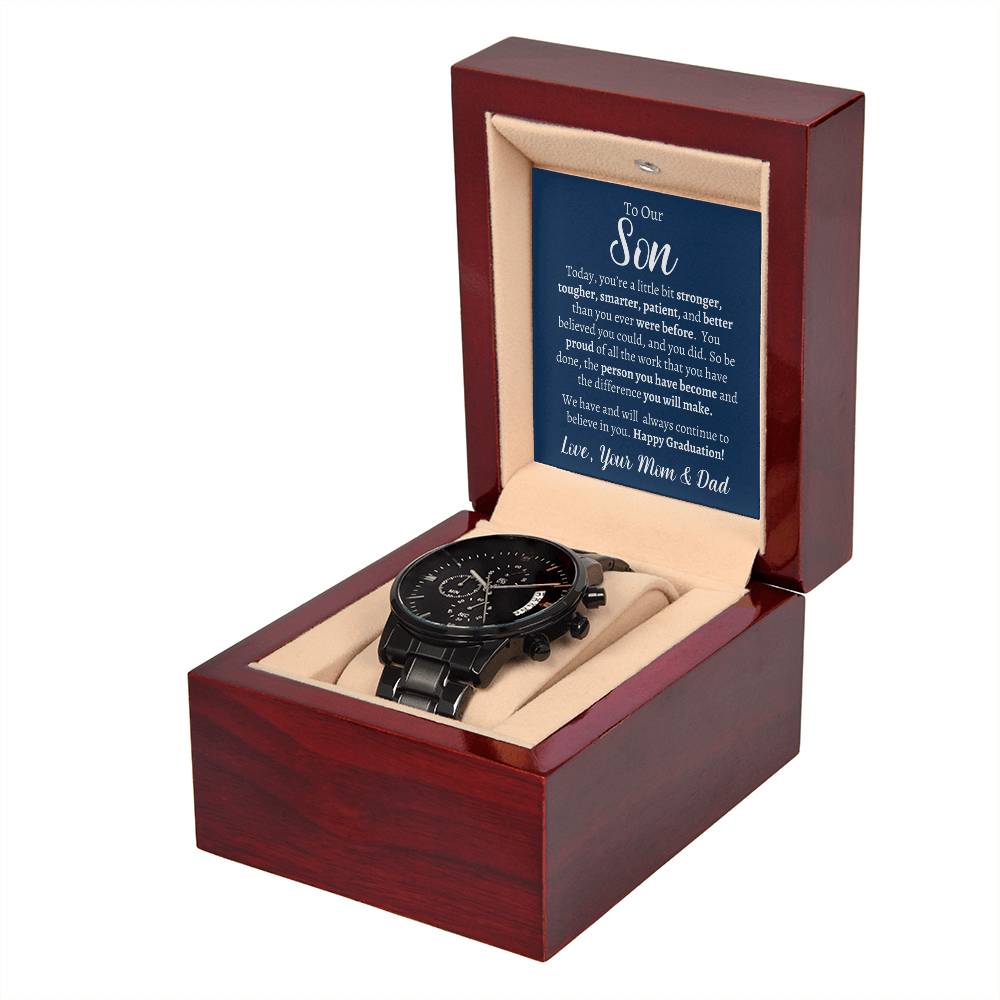 Son | Graduation Message Card | Watch - Kim’s Signature Beauty & Accessories    (Store description)