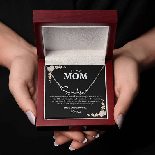 Mom, I love you Always, (Personalize) - Kim’s Signature Beauty & Accessories    