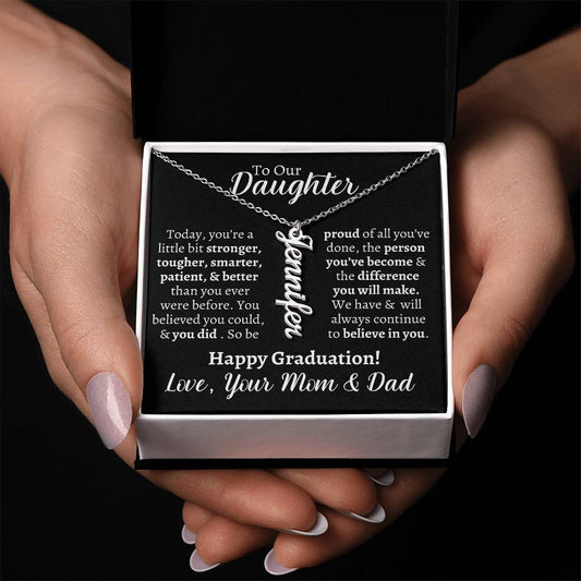 Daughter Graduation Personalized Necklace - Kim’s Signature Beauty & Accessories    (Store description)
