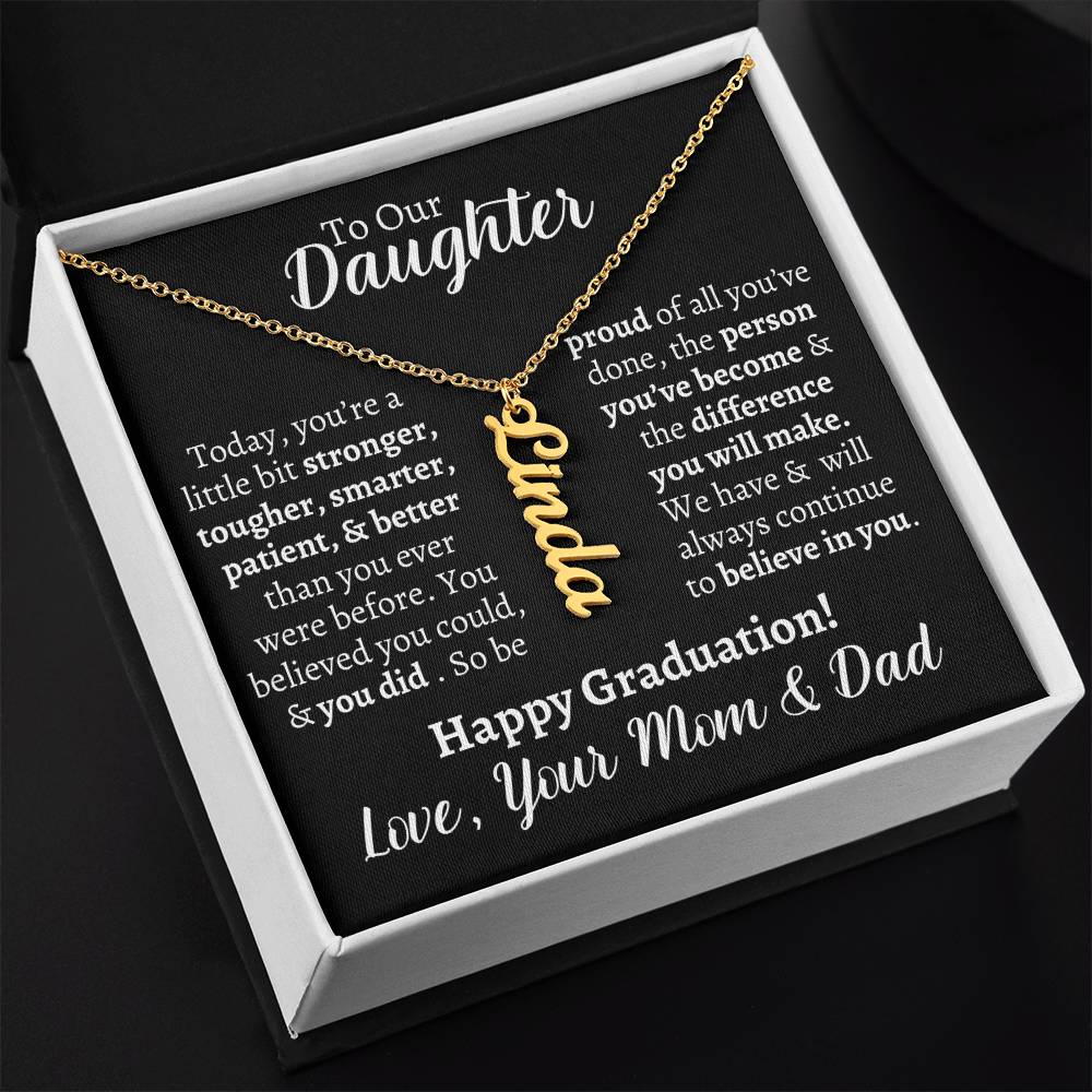 Daughter Graduation Personalized Necklace - Kim’s Signature Beauty & Accessories    (Store description)
