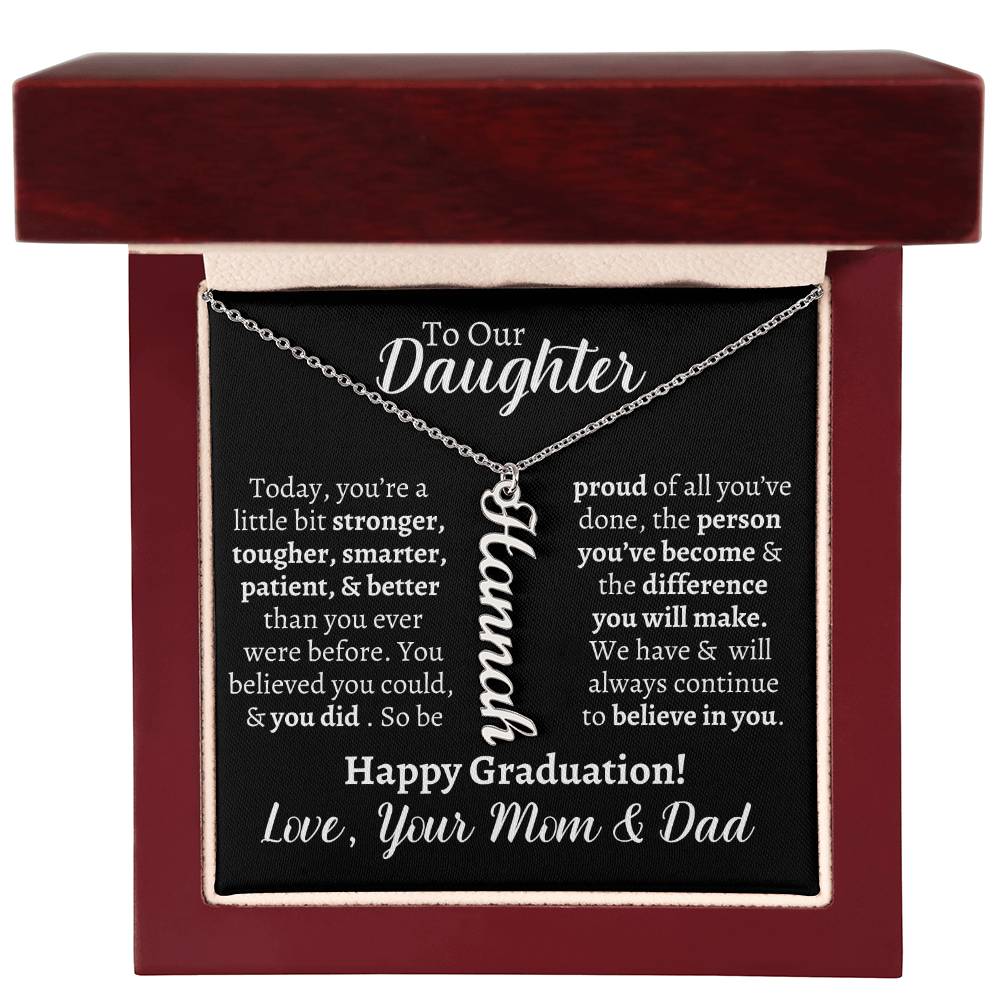 Daughter Graduation Personalized Necklace - Kim’s Signature Beauty & Accessories    (Store description)