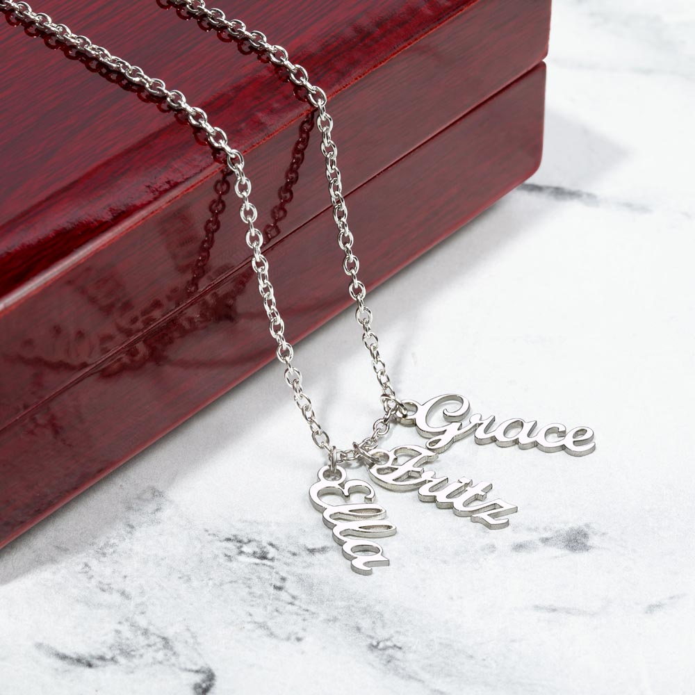 Happy Birthday Mom (Personalized Name Necklace)