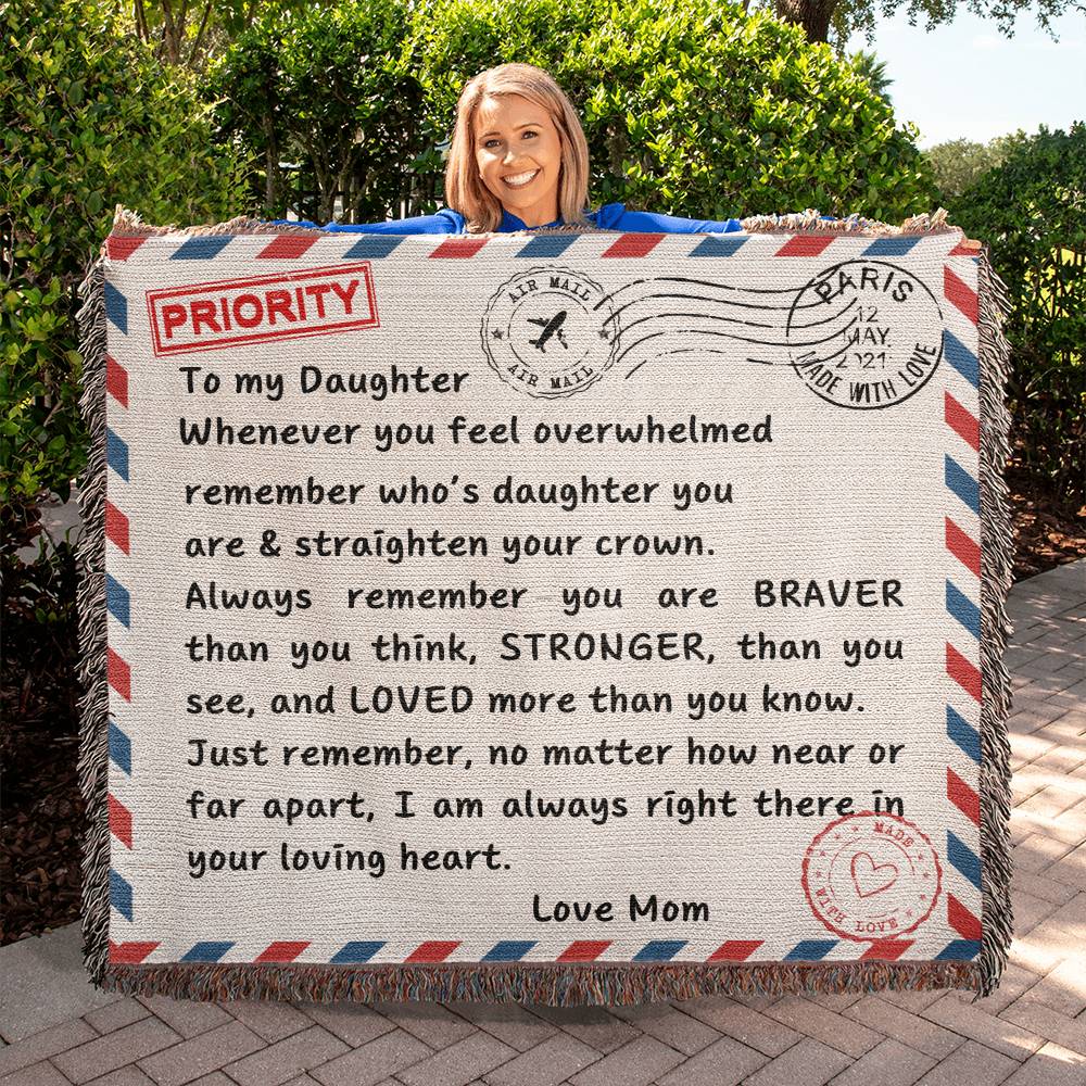To My Daughter | Blanket - Kim’s Signature Beauty & Accessories    (Store description)