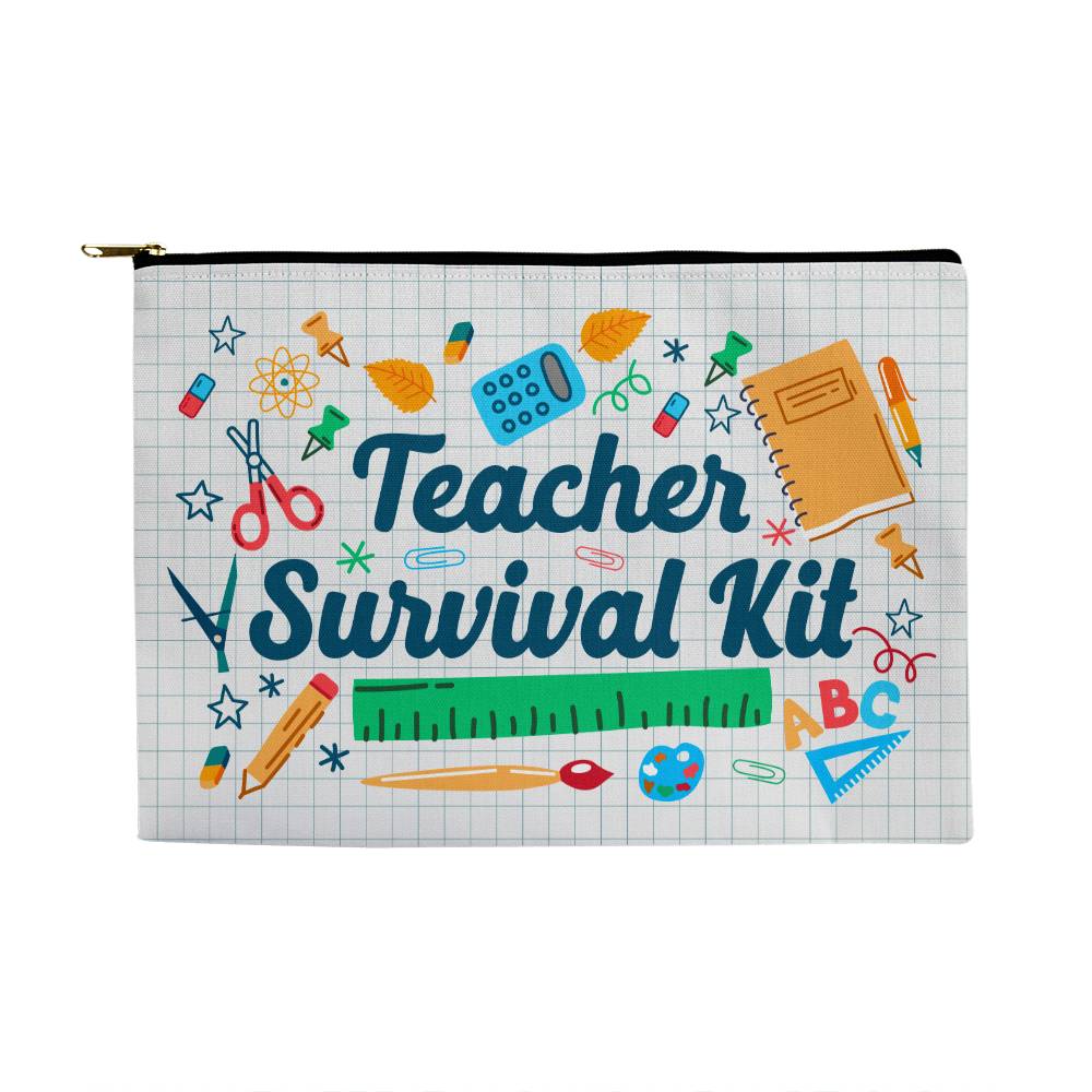 Teacher Survival Kit Large Zippered bag - Kim’s Signature Beauty & Accessories    (Store description)
