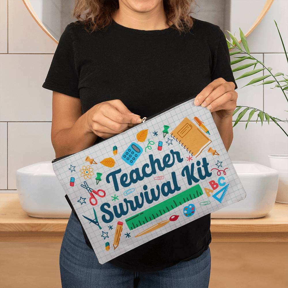 Teacher Survival Kit Large Zippered bag - Kim’s Signature Beauty & Accessories    (Store description)
