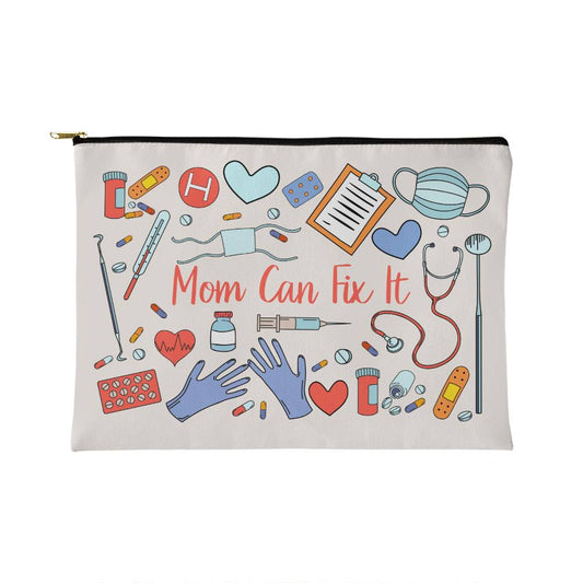 Mom can fix it Small Zippered pouch - Kim’s Signature Beauty & Accessories    