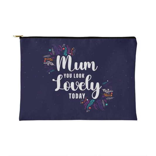 Mom you look lovely Small zippered pouch - Kim’s Signature Beauty & Accessories    