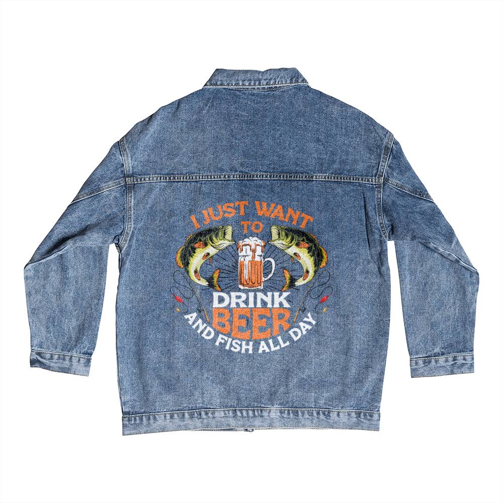 Fish and Drink Beer | Jean Jacket - Kim’s Signature Beauty & Accessories    