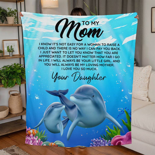 Mom, I love you blanket - Kim’s Signature Beauty & Accessories    