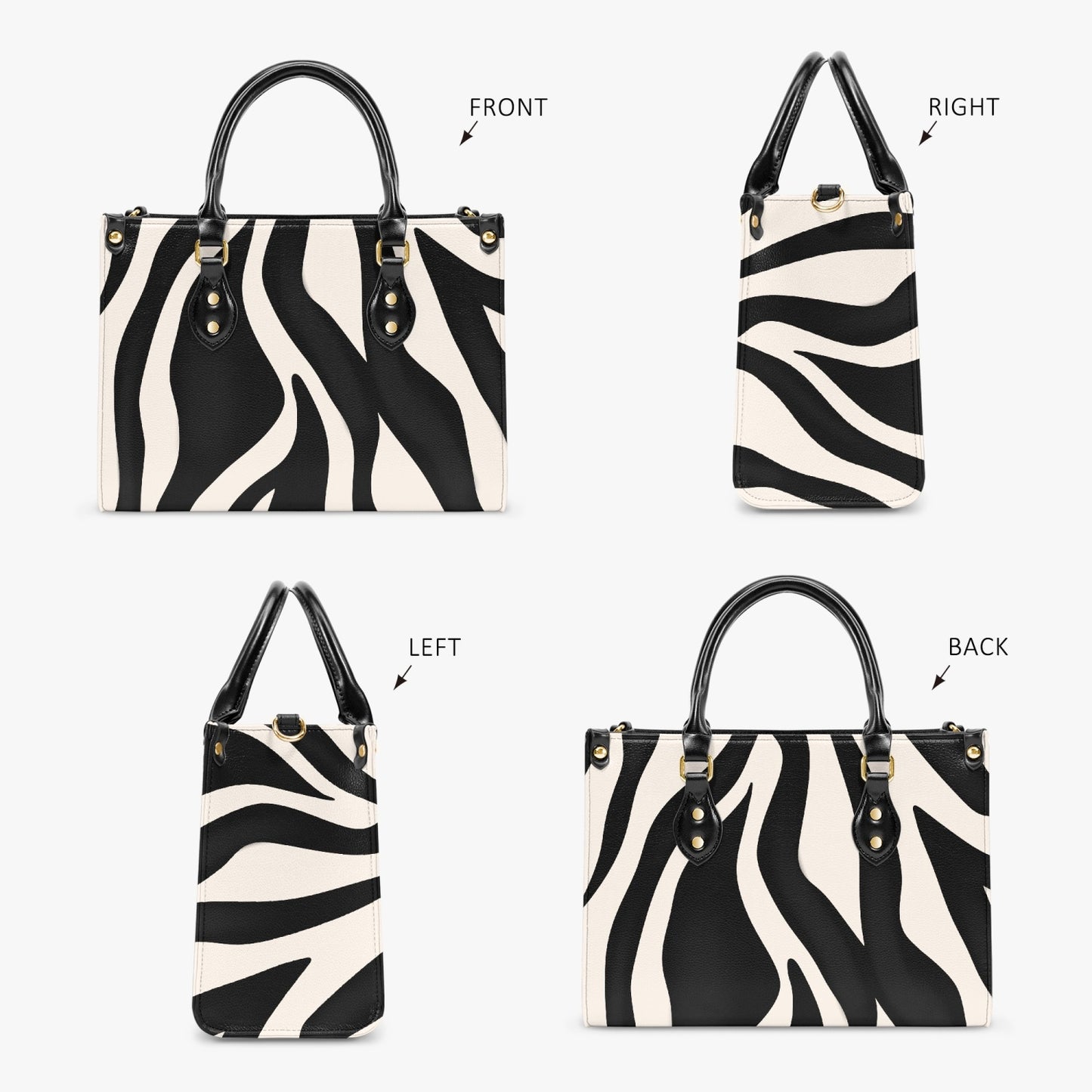 Zebra Print Tote Bag - Kim’s Signature Beauty & Accessories    (Store description)