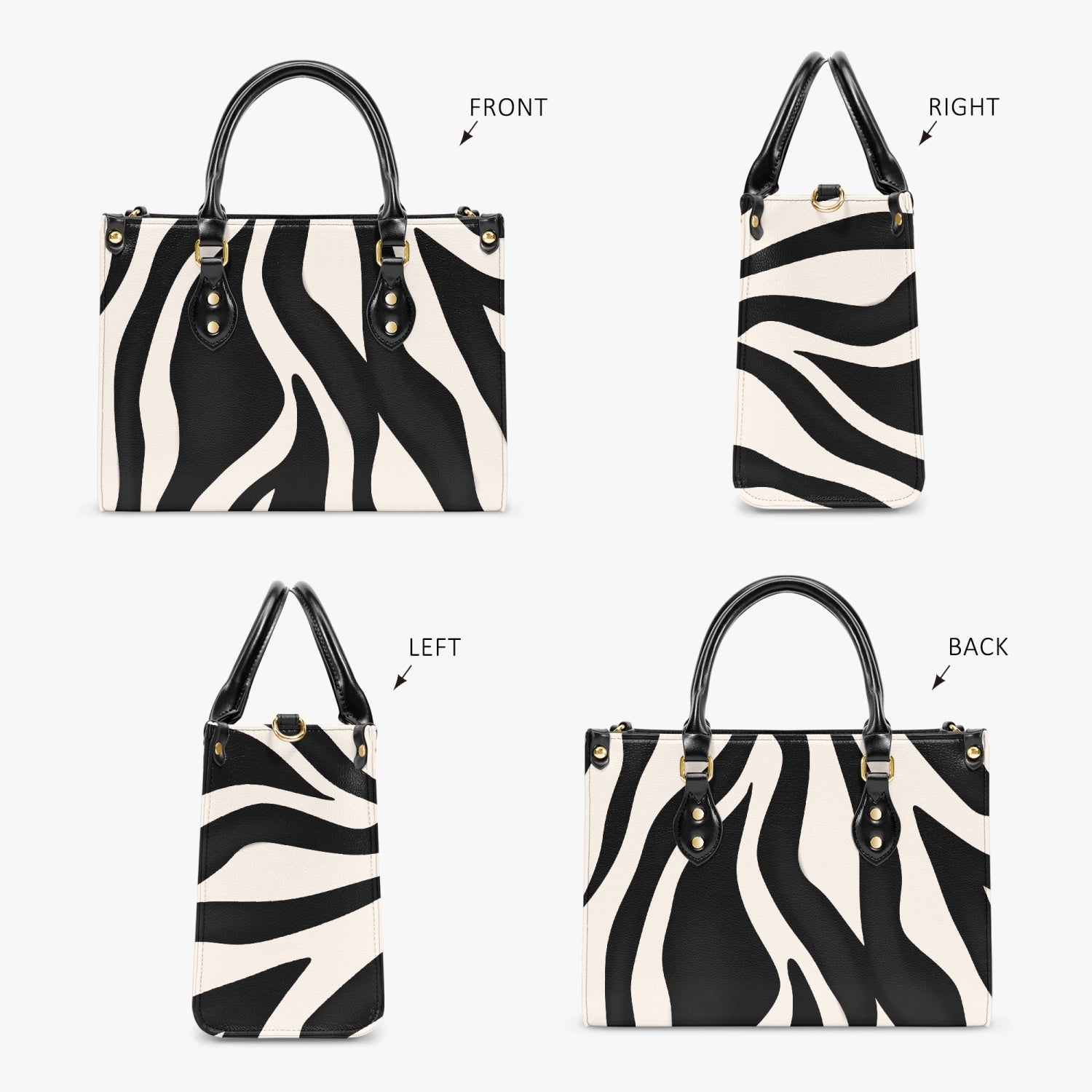 Zebra Print Tote Bag - Kim’s Signature Beauty & Accessories    (Store description)