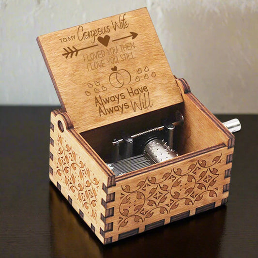 To My Georgous Wife Message Music Box - Kim’s Signature Beauty & Accessories    