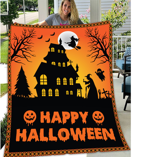 Happy Haunted Halloween Blanket - Kim’s Signature Beauty & Accessories    