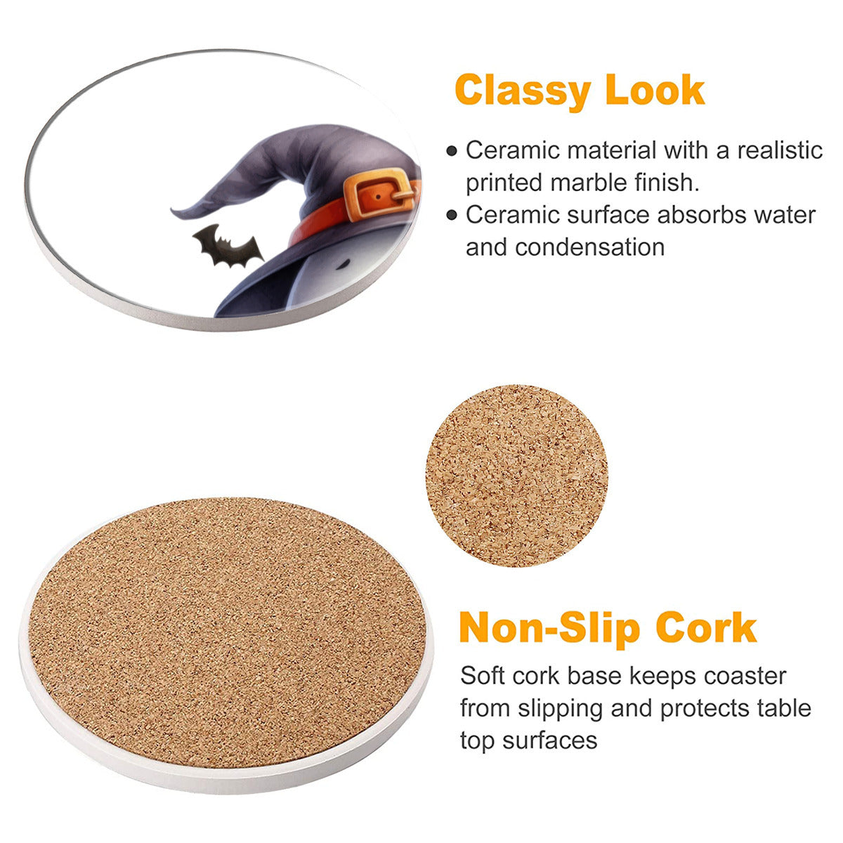 Ghostly Popup Pumpkin Coasters - Kim’s Signature Beauty & Accessories    (Store description)